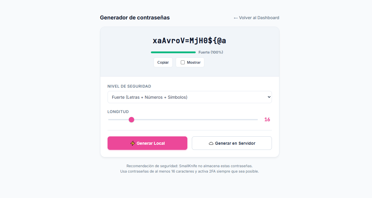 Generador de Contraseñas